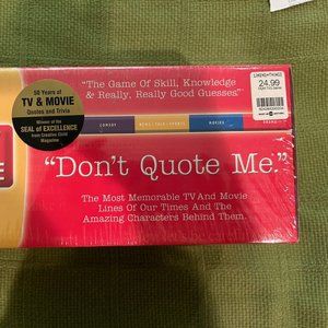 TV Guide Don't Quote Me Trivia Game Factory Sealed NEW Board Game 2006 edition